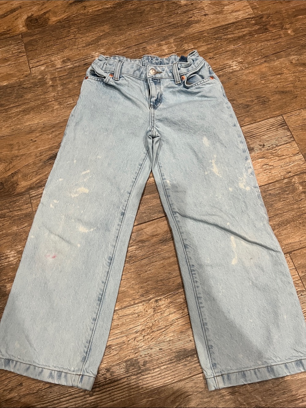 Light Blue Youth Girls Straight-Leg Jeans
